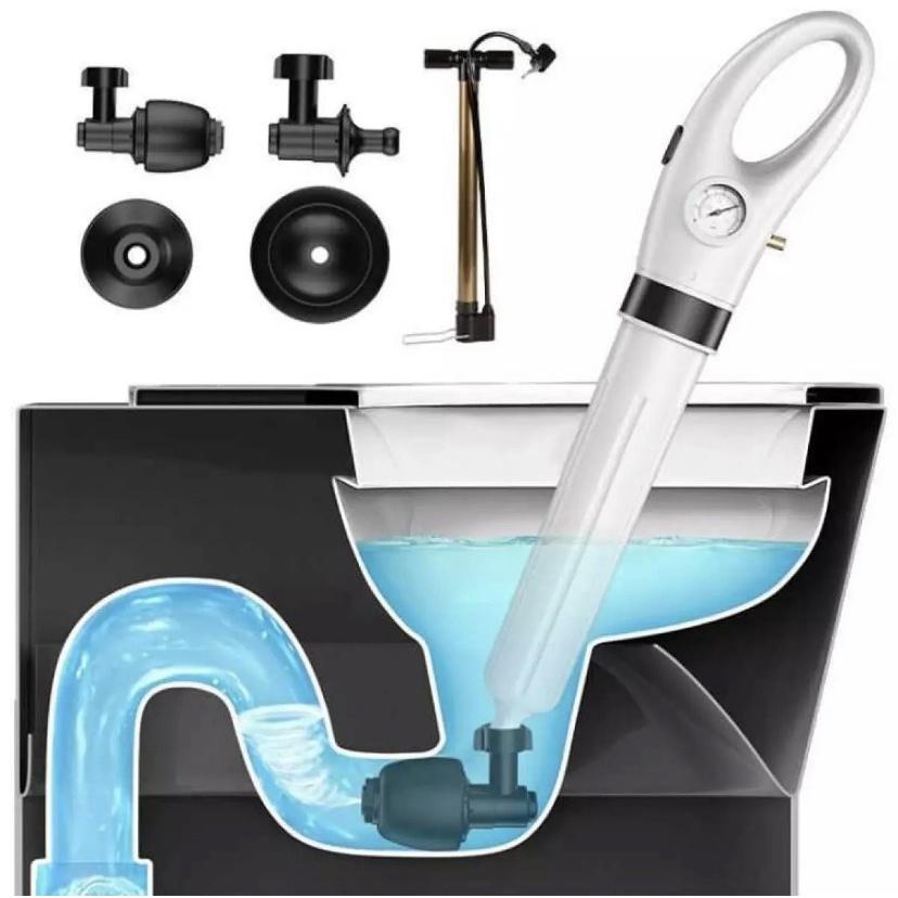 Súng Thông Tắc Cống, Bồn Cầu, Chậu Rửa Bát, Bồn Tắm - Khí Nén AGT Cực Mạnh 8kg +Tặng Kèm Bơm-Yumeshop94