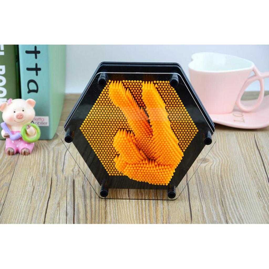 Lưu giữ kỉ niệm đẹp Hanprint 3D PinArt 18cm (Màu cam) - Home and Garden