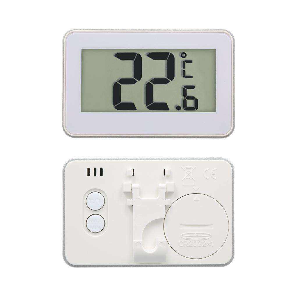 Digital LCD Refrigerator Thermometer Fridge Freezer Thermometer with Adjustable Stand Magnet Frost Alert Home Use