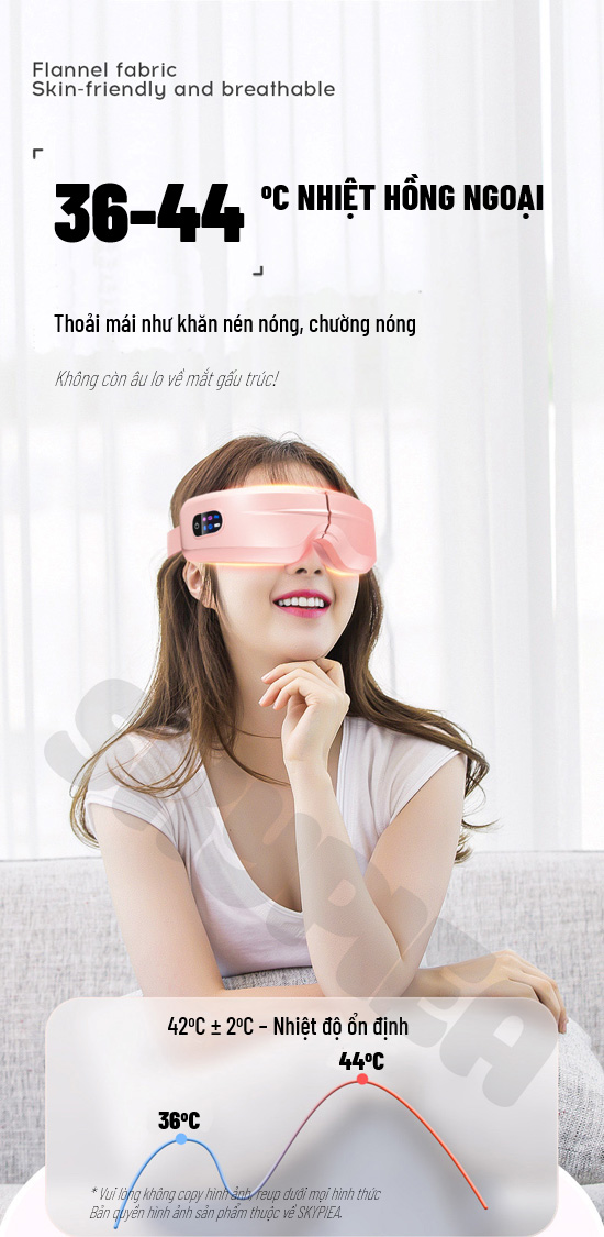 Kính Massage Mắt -Tích Hợp Bluetooth Nghe Nhạc Thư Giãn Giảm Bọng Mắt - 5 Chế Độ Massage Khác Nhau, Gấp Gọn 180°- Giảm Quầng Thâm Mắt - Máy Massage Toàn Thân - Massage Mắt