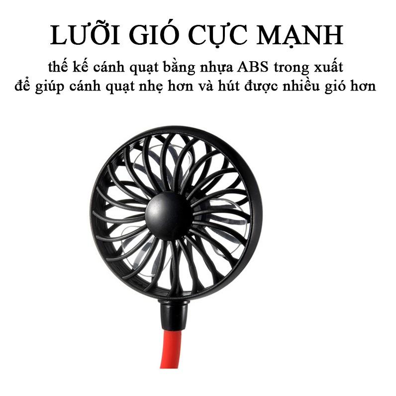 Quạt Gió Mini Đeo Cổ Thế Kế Thể Thao, Tiện Lợi, Dễ Dàng Điều Chỉnh Theo Ý Muốn - GDHN Loại Tốt