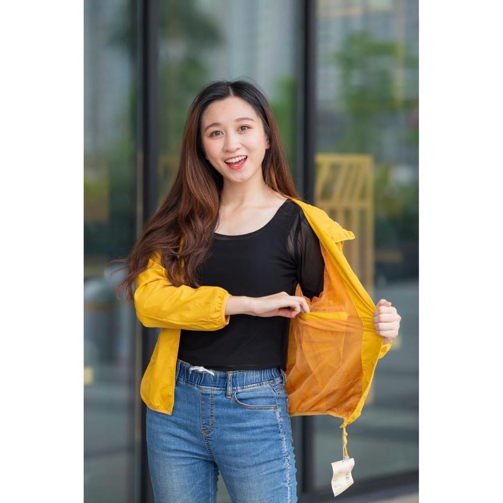 Áo Gió Nữ 2 Lớp Lót Lưới Siêu Phẩm Chống Nước Mùa Lạnh - Áo gió nữ 2 lớp kèm túi cuộn -ÁO GIÓ 2 LỚP CAO CẤP -Áo 2 lớp