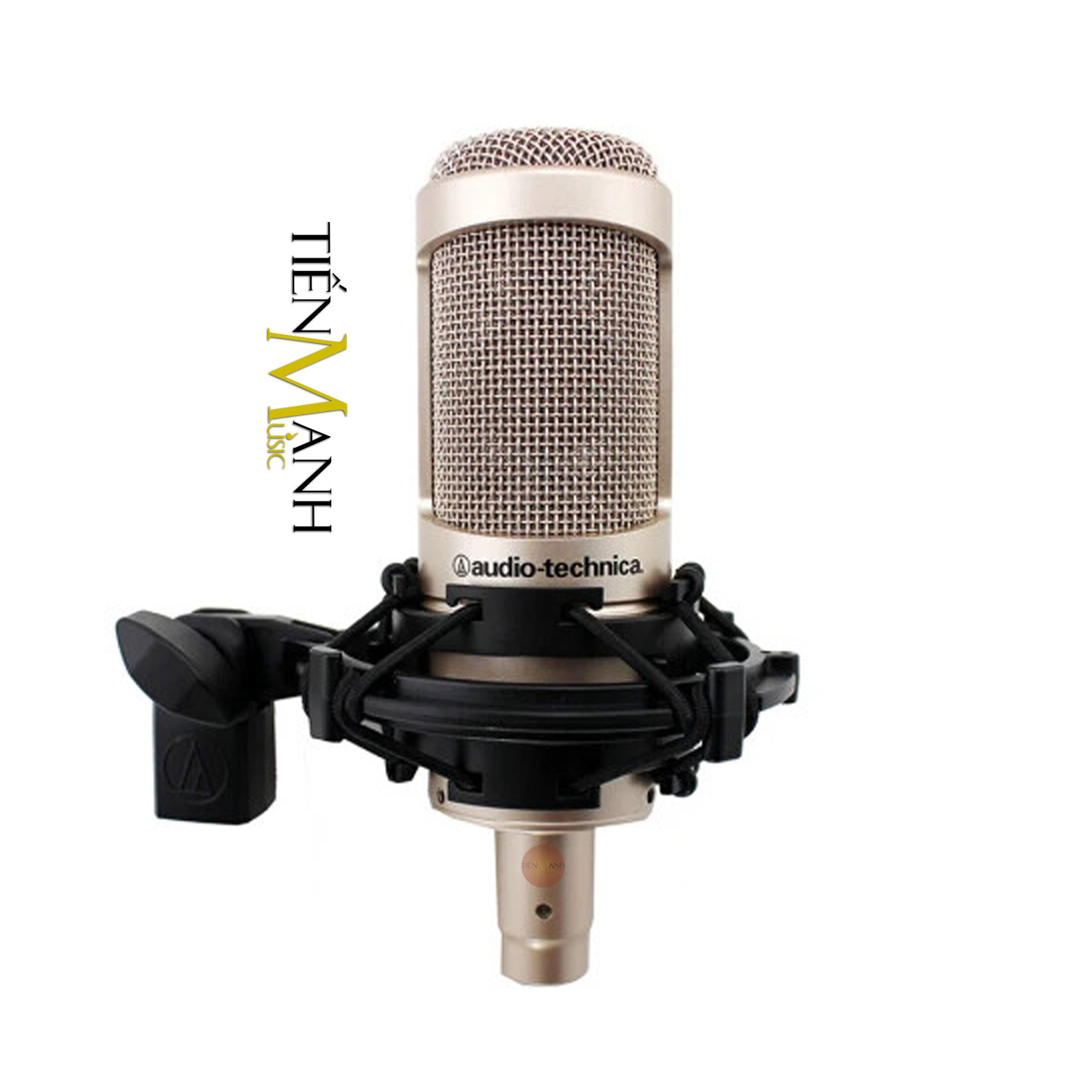 [Tặng Cable] Micro Audio Technica AT2035 (Màu Gold) - Mic Thu Âm Phòng Studio, Microphone Cardioid AT-2035 Hàng Chính Hãng - Kèm Móng Gẩy DreamMaker