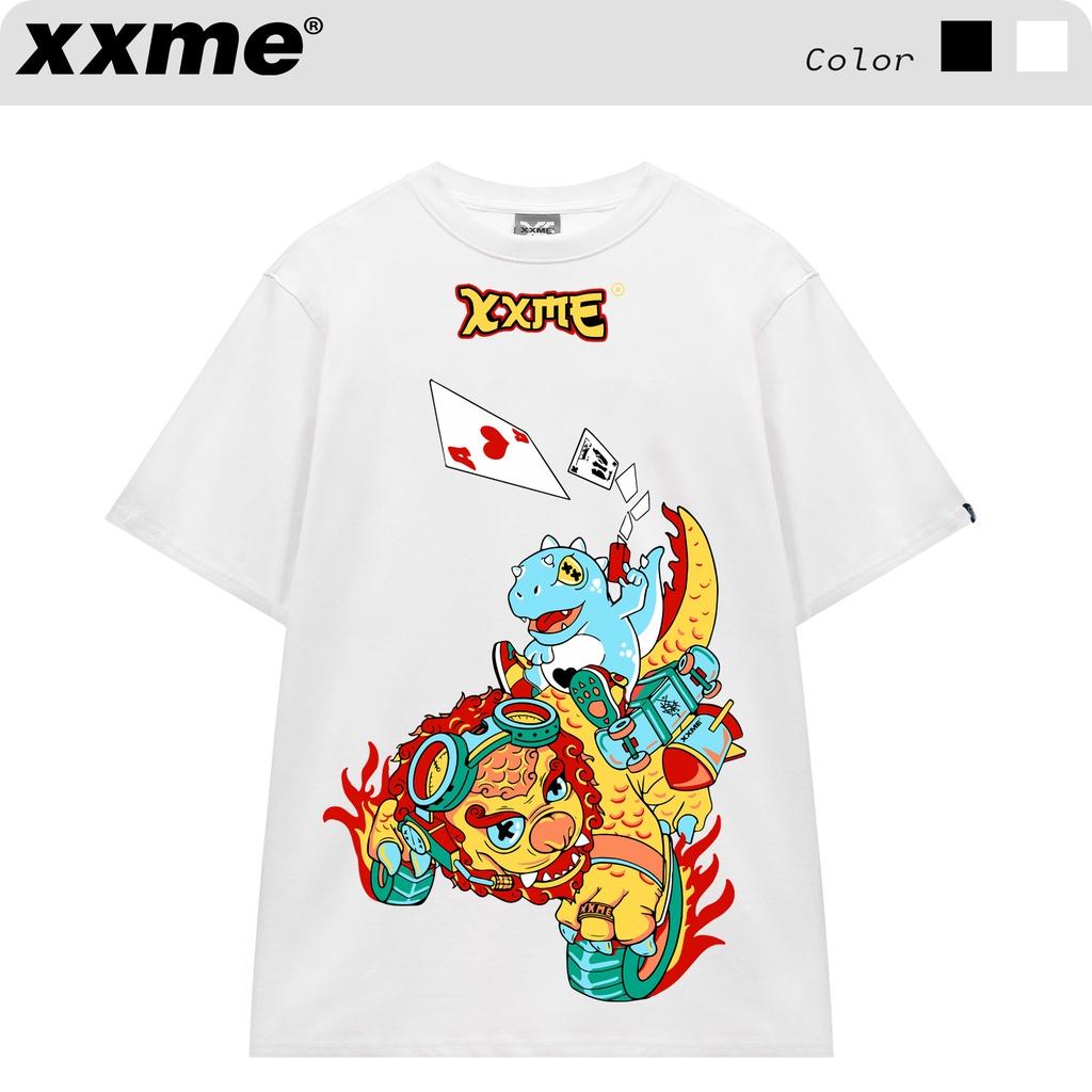 Áo thun XXME cotton 100% "CON NGHÊ" - BLACK / WHITE