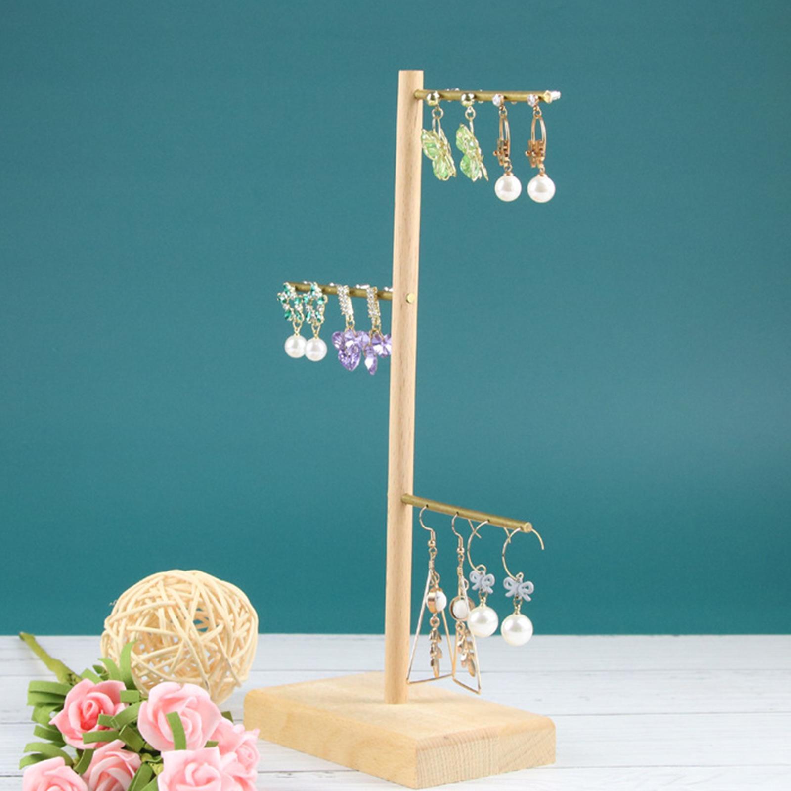 Earrings Organizer Stand Jewelry Display Rack Hanging Holder for Bracelet Tabletop Tradeshow Showroom Photography Props
