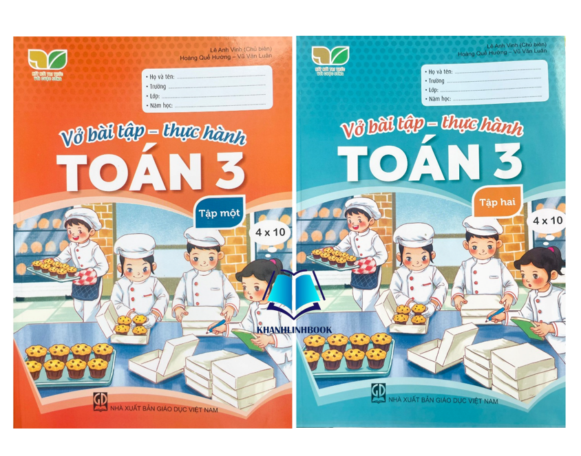 Sách - Combo Vở bài tập - Thực hành Toán lớp 3 - tập 1 + 2 (Kết Nối)