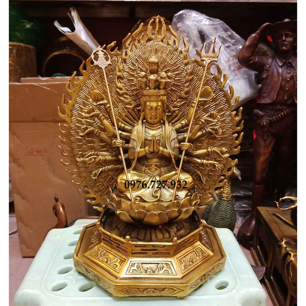 Tượng phật bà nghìn mắt nghìn tay cao 25cm, phật bà thiên thủ thiên nhãn, giá tượng thiên thủ thiên nhãn