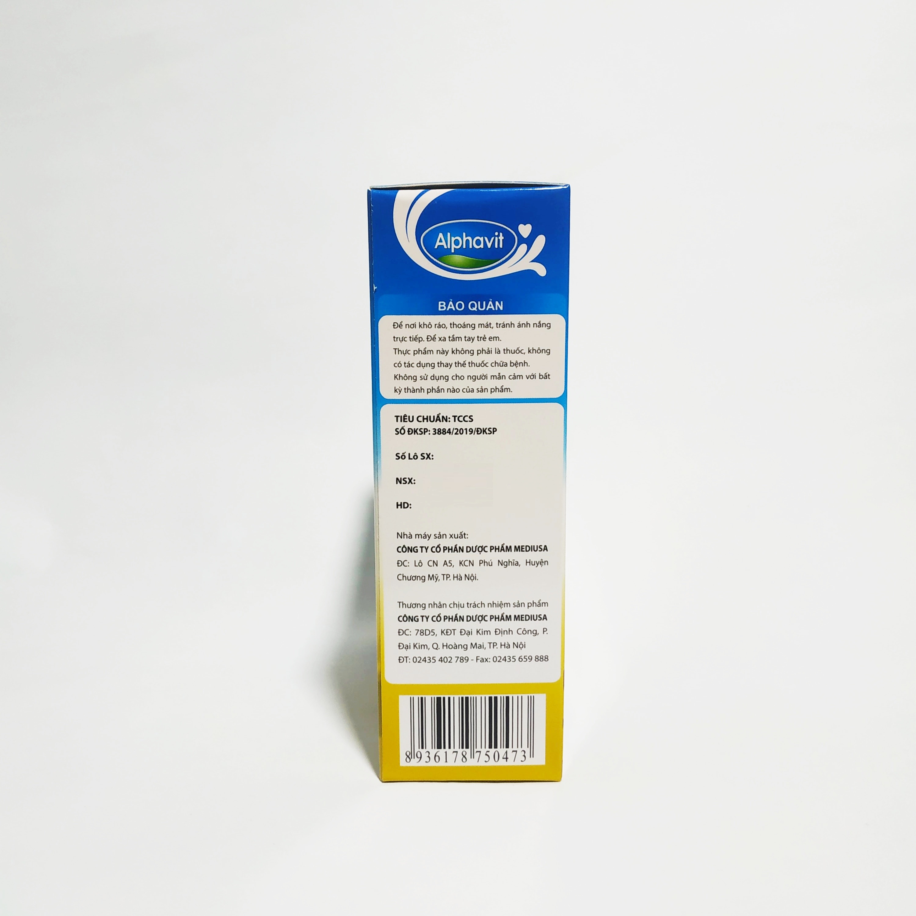 Siro Bổ Sung Canxi Cho Bé Alphavit Calcium - Giúp Trẻ Nhanh Mọc Răng - Phát Triển Chiều Cao - Chống Còi Xương - Hộp 20 Ống Nhựa Bẻ