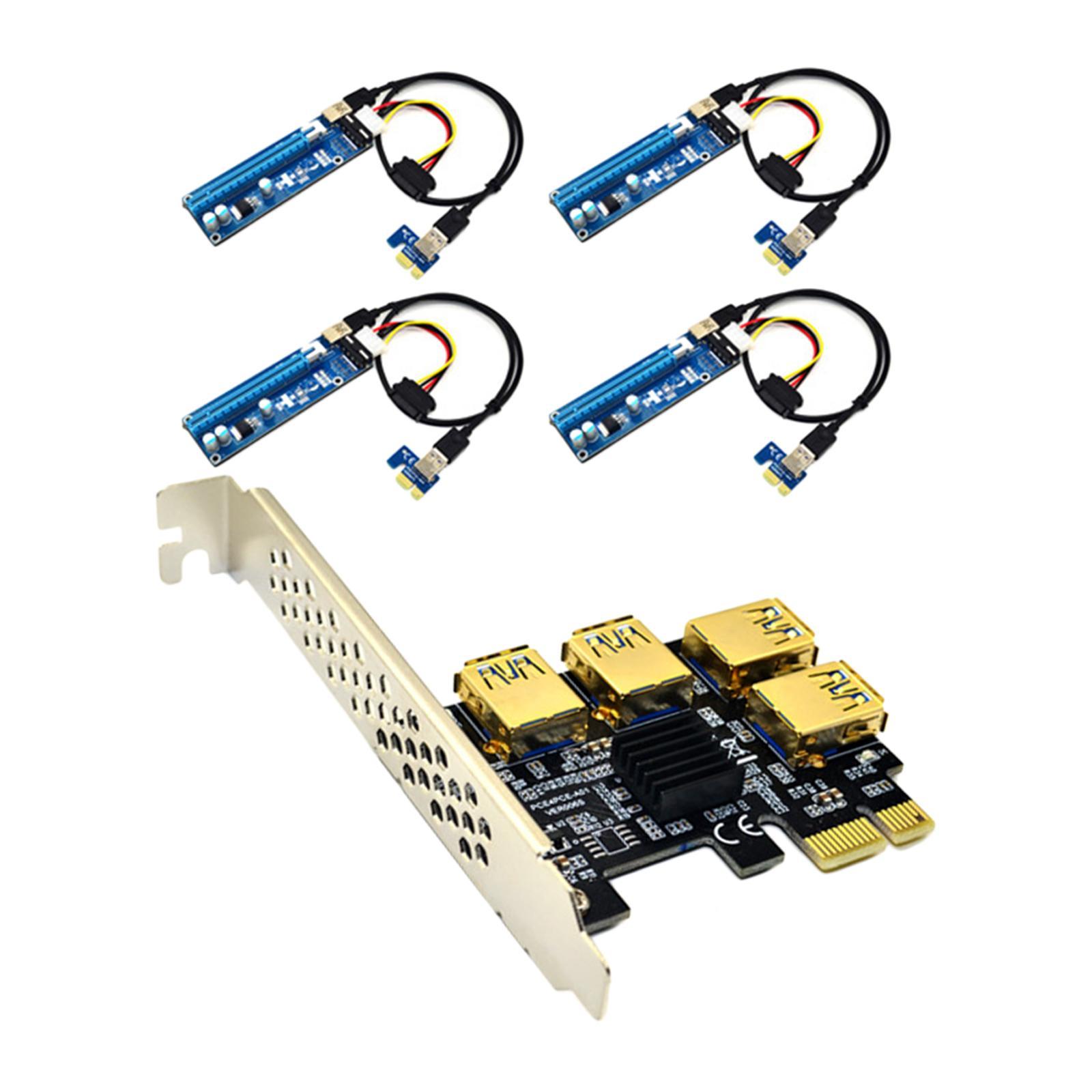 PCI- USB 3.0 Extender Card Expansion Black Yellow