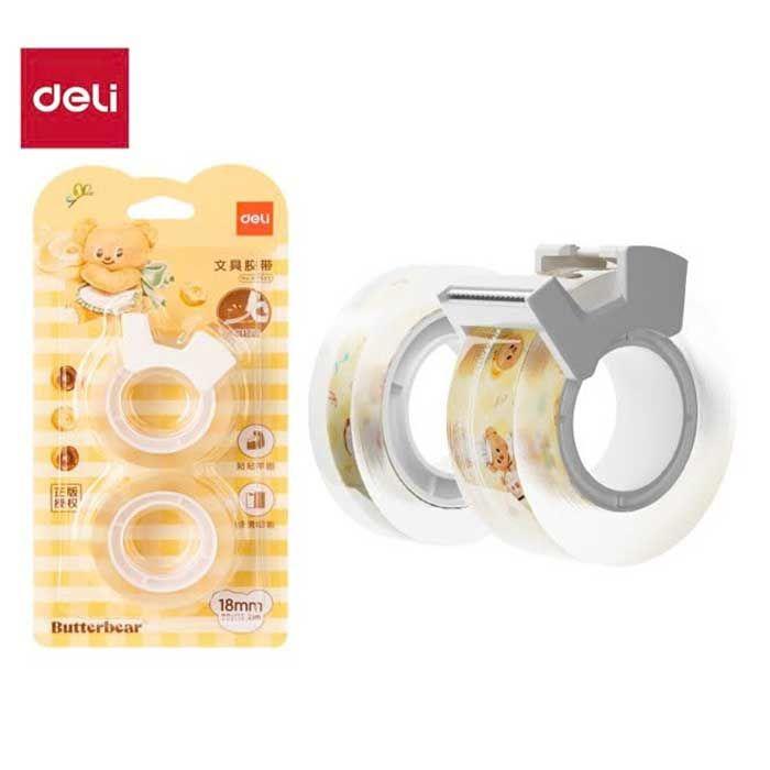 Băng Dính Trong Deli HY552 12mm (Vỉ 2 cuộn)