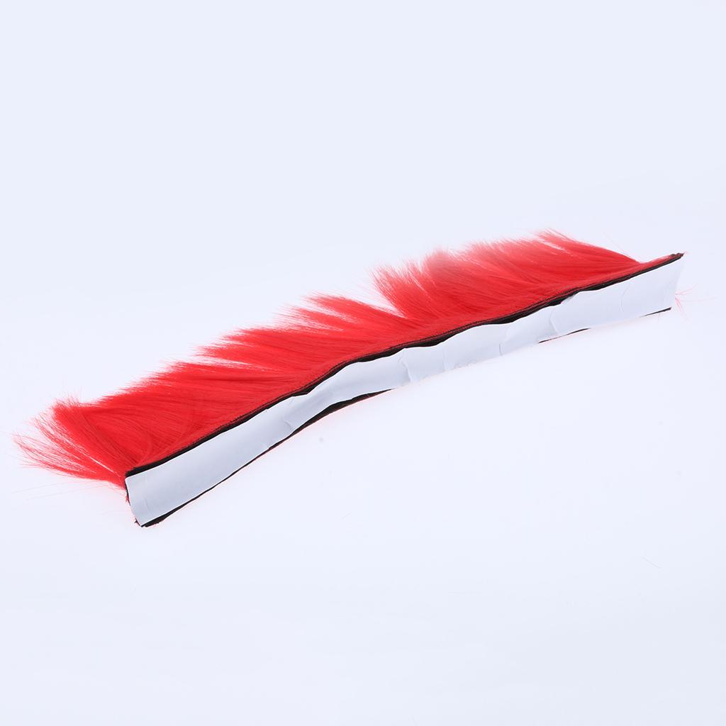 Motorcycle Adhesive Hair Skinhead Costumes Red