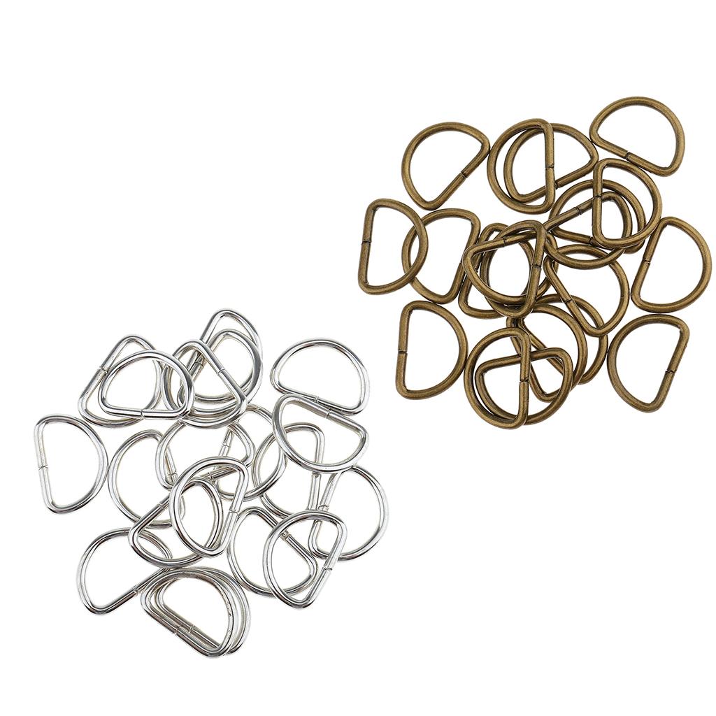 200X Kim Loại Cầm Tay Da Túi Dây Đeo Dây Webbing D Khóa Vòng Sửa Chữa