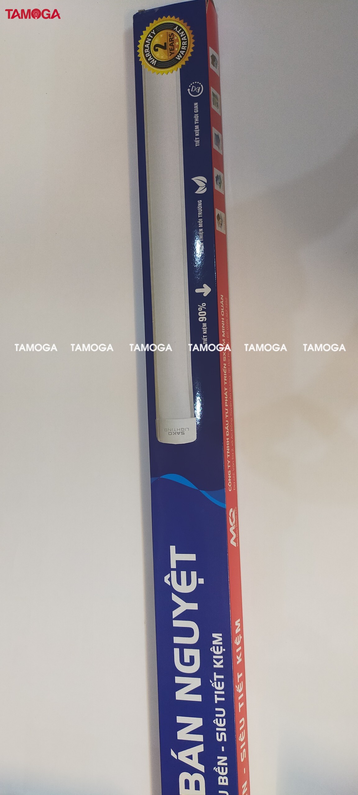 Đèn tuýp led trang trí led bán nguyệt Minh Quân TAMOGA NARIS 4010 công suất 44w, 60w