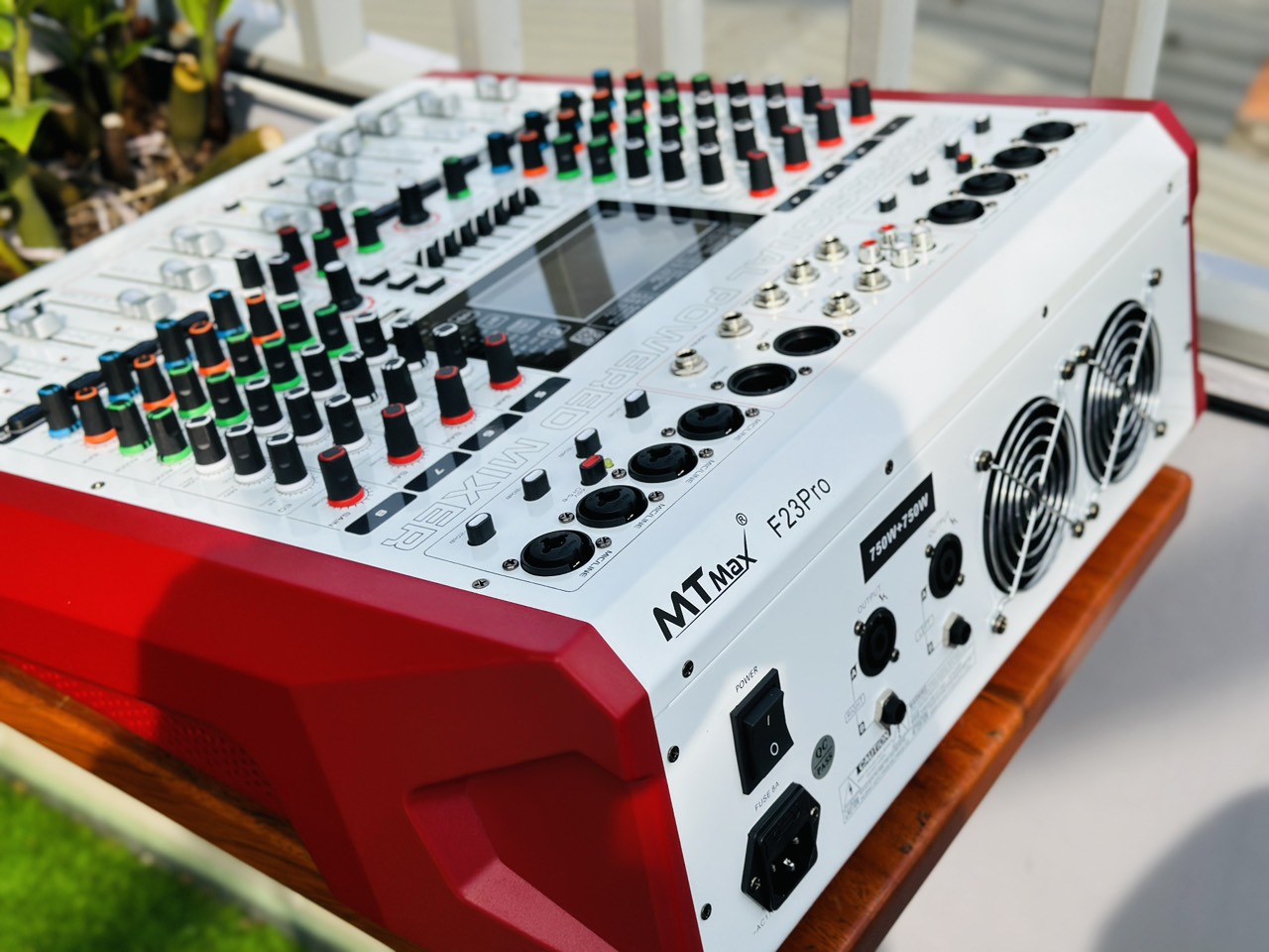 Mixer Cao Cấp Liên Công Suất MTMAX F23Pro Công Suất 750W + 750W 8 Đường Line 7 Band Equalizer Mượt Mà 99 Hiệu Ứng Chuyên Nghiệp DSP Bluetooth 5.0 Nguồn Điện Phantom + 48V Chất Lượng Cao. HÀNG CHÍNH HÃNG