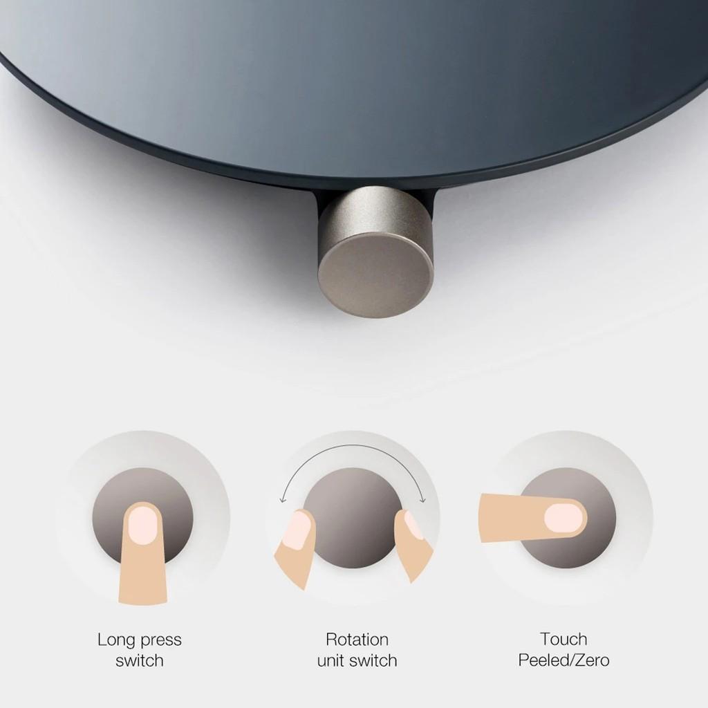 Cân Điện Tử Thông Minh Bluetooth HOTO Điều Khiển Qua APP Mijia Độ Chính Xác Cao 0.1g Phạm Vi Cân 1-3000g