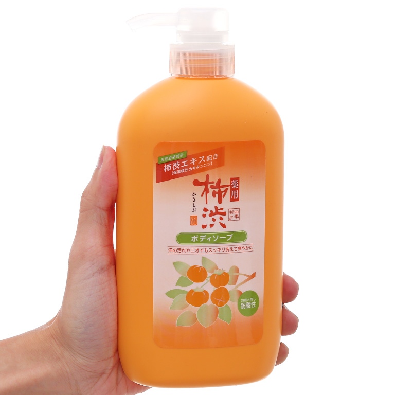 Sữa Tắm Khử Mùi Cơ Thể Chiết Xuất Quả Hồng Kakishibu Body Soap (600mL)