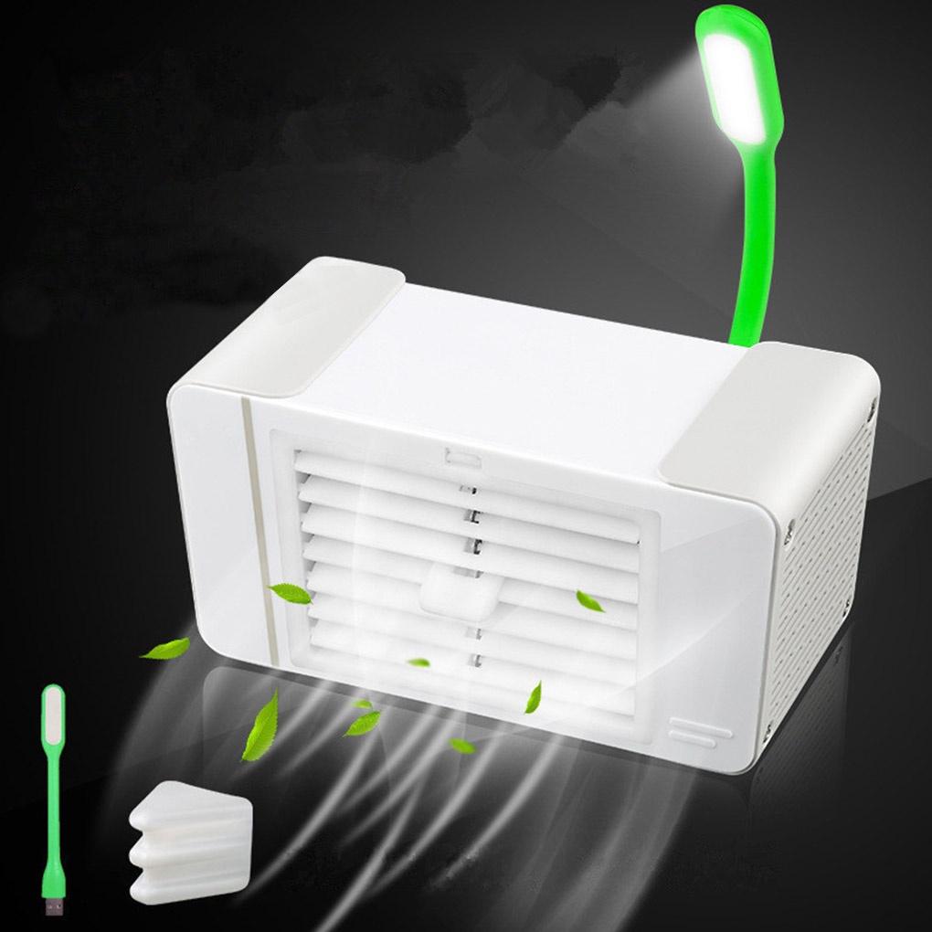 Quạt Mini Để Bàn Có Đèn Led Sạc Usb Tiện Dụng Cho Gia Đình / Văn Phòng