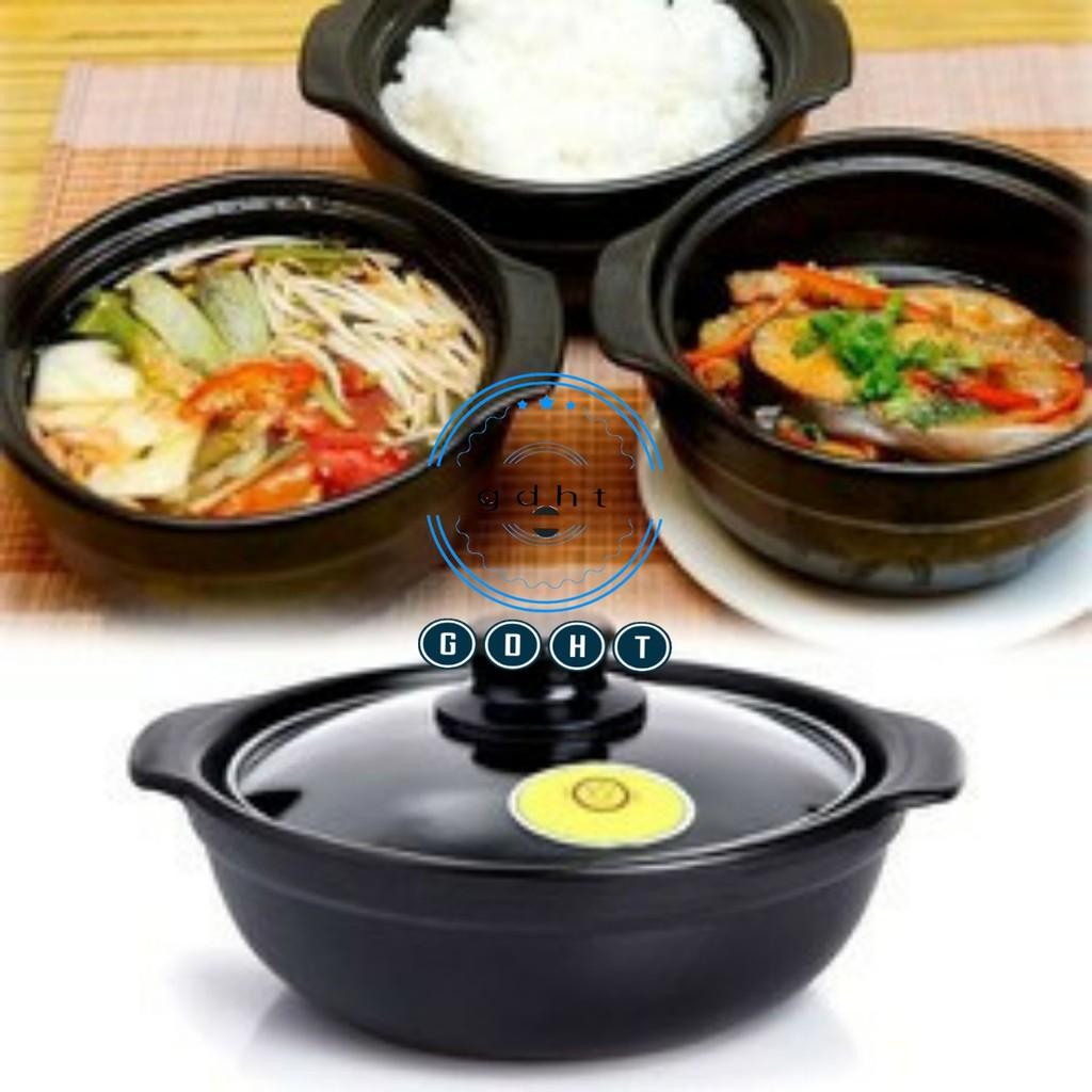 Nồi đất kho cá , nấu mì cay dày dặn 8 inch , 1L