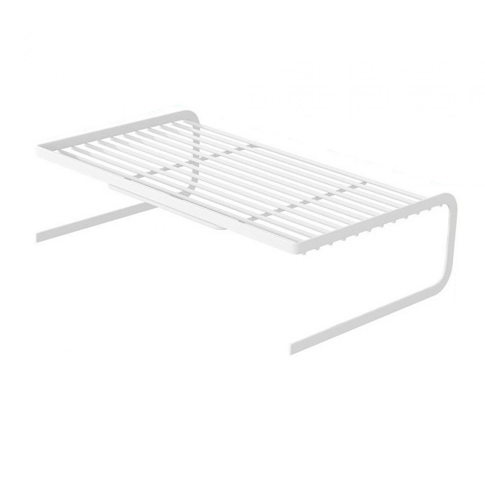 Metal Mesh Monitor Stand Desk Organizer for Game Console TV Computer Monitor