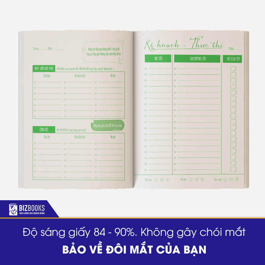- Sổ tay ghi chép mục tiêu - kế hoạch My Day My Life
