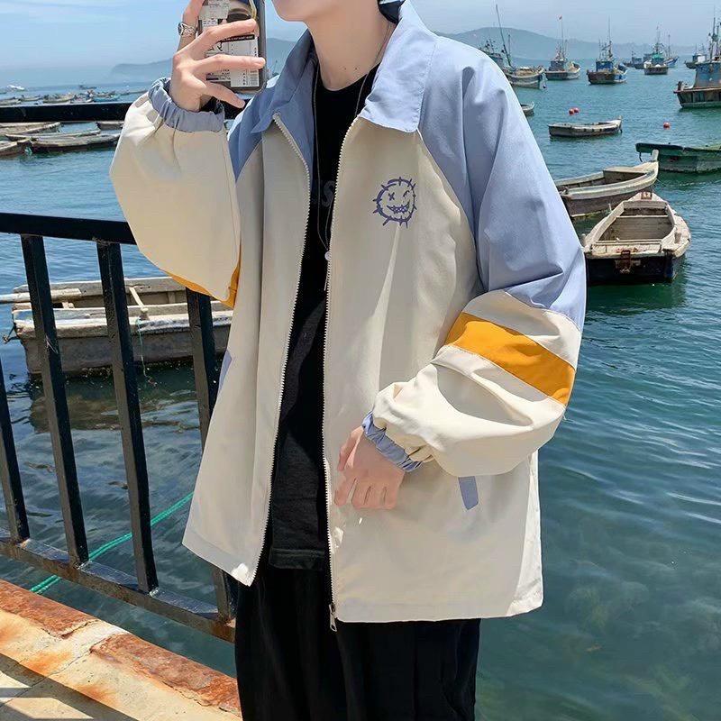 Áo Khoác Bomber Dù 2 Lớp In Phối Màu Unisex Nam Nữ