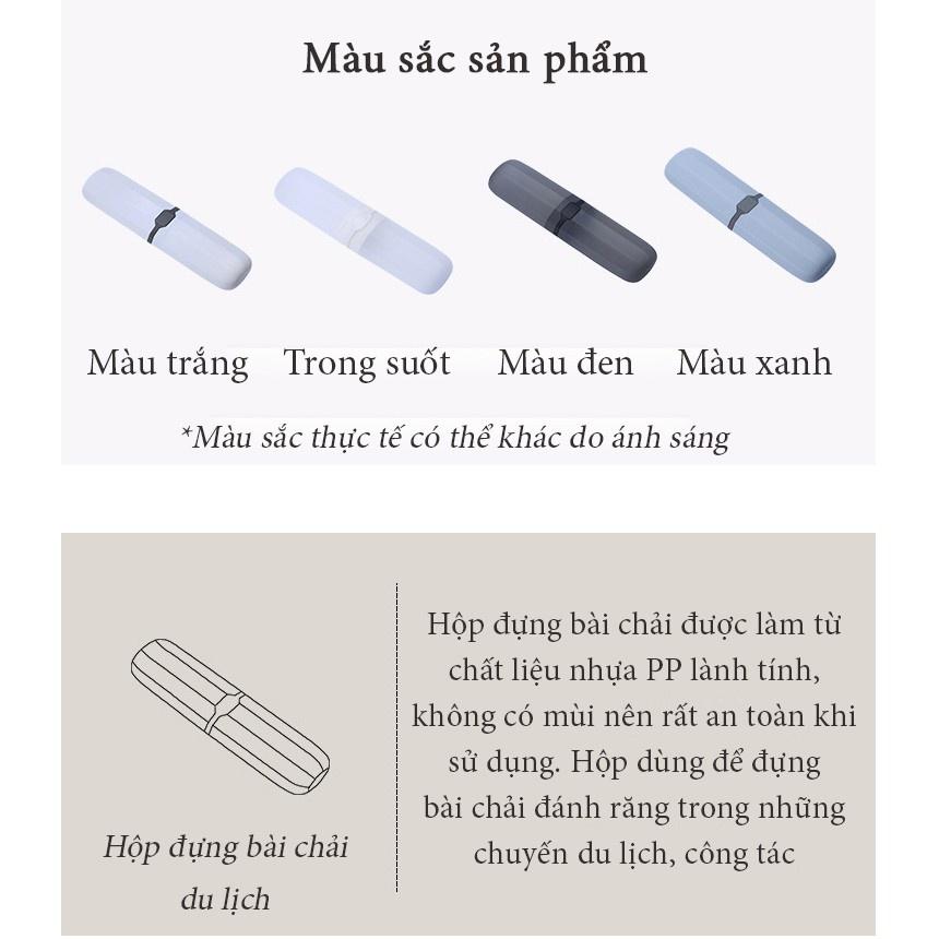 Hộp đựng bàn chải đánh răng lục giác bằng nhựa an toàn tiện dụng, màu sắc trẻ trung, năng động