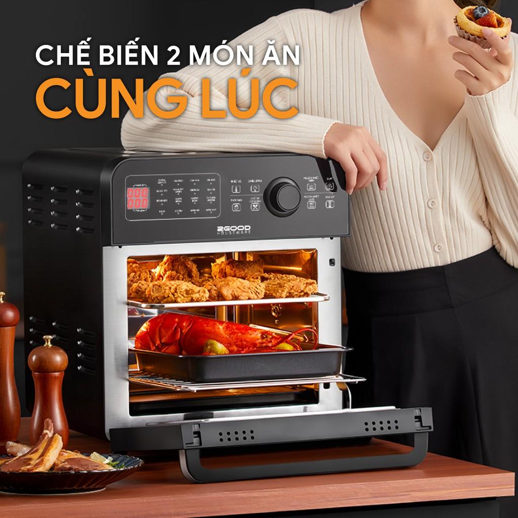 Nồi Chiên Không Dầu 2GOOD S20 Dung Tích 14,5L (Lõi Inox 304BA bóng, 16 chế độ nấu, bổ sung nguồn nhiệt dưới) - Hàng chính hãng