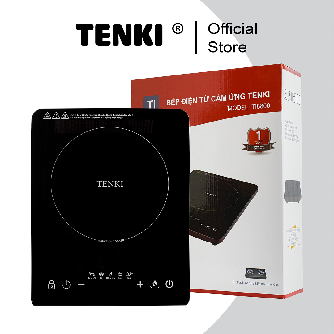 Bếp Điện Từ Cảm Ứng TENKI TI8800 - Hàng Chính Hãng BH 12 Tháng