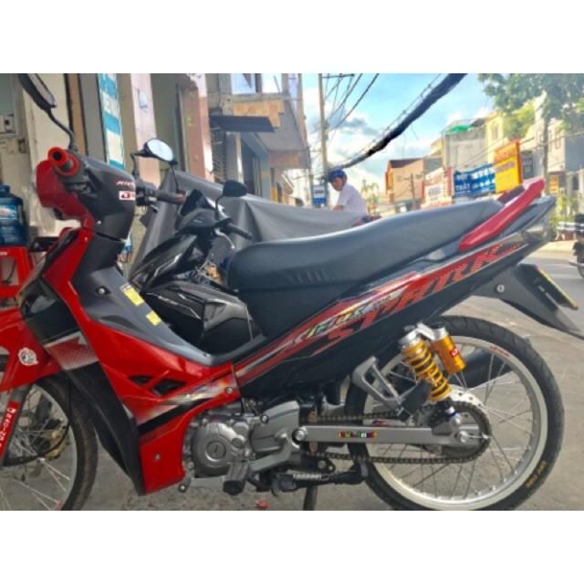 Tem sirius 110 spark đỏ đen crom