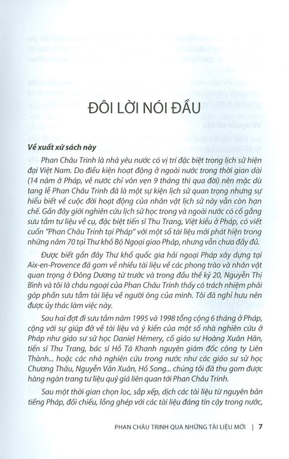 Phan Châu Trinh Qua Những Tài Liệu Mới