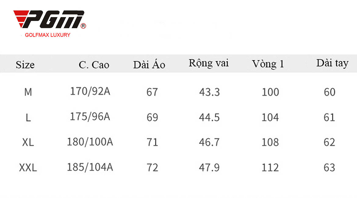 Áo dài tay Golf nam chính hãng PGM-YF567