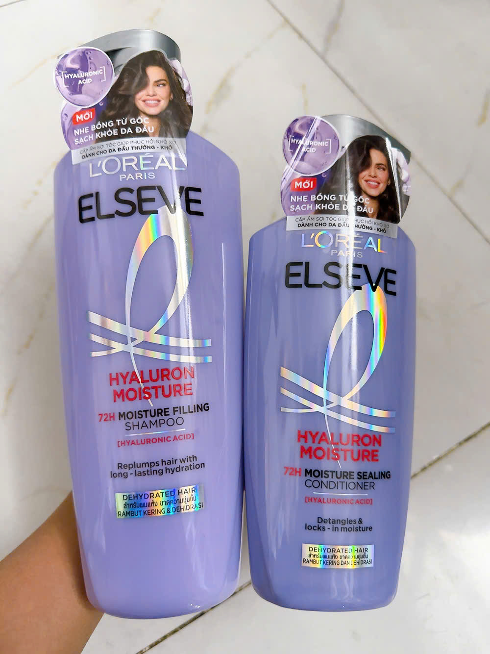 Bộ Gội Xả L'Oreal Tóc Phồng Bồng Bềnh Cho Da Đầu Khô