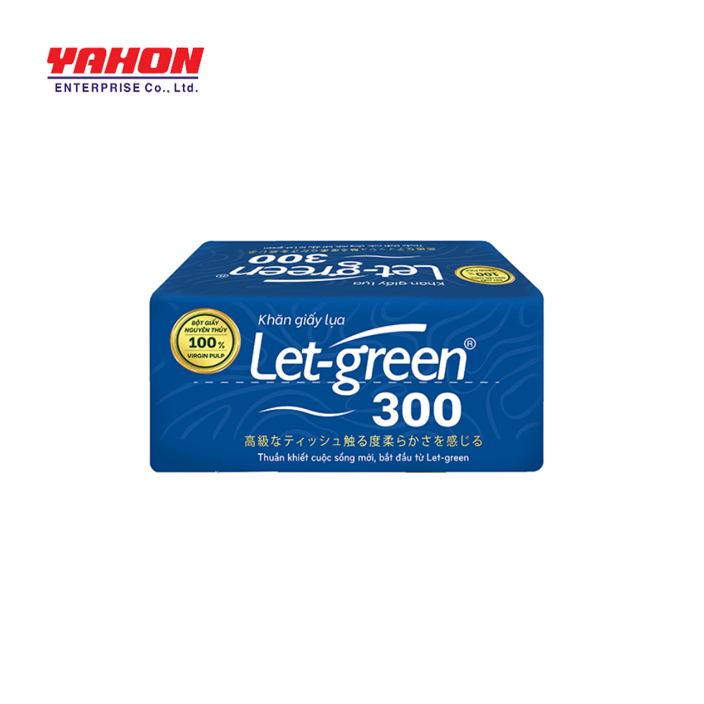 Khăn giấy lụa Let-green 300 tờ/bao