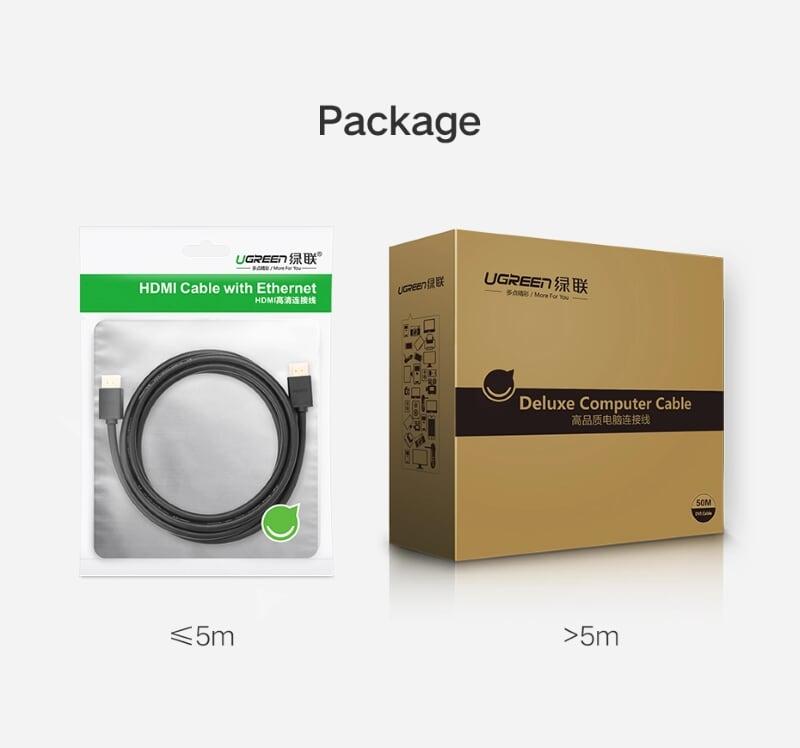 Ugreen UG50410HD104TK 100M màu Đen Cáp tín hiệu HDMI chuẩn 1.2 hỗ trợ phân giải 1080 - HÀNG CHÍNH HÃNG