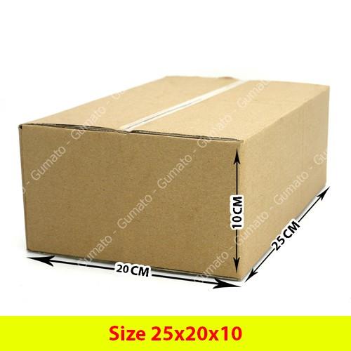 Hộp giấy, thùng carton size 25x20x10 giấy carton gói hàng Everest