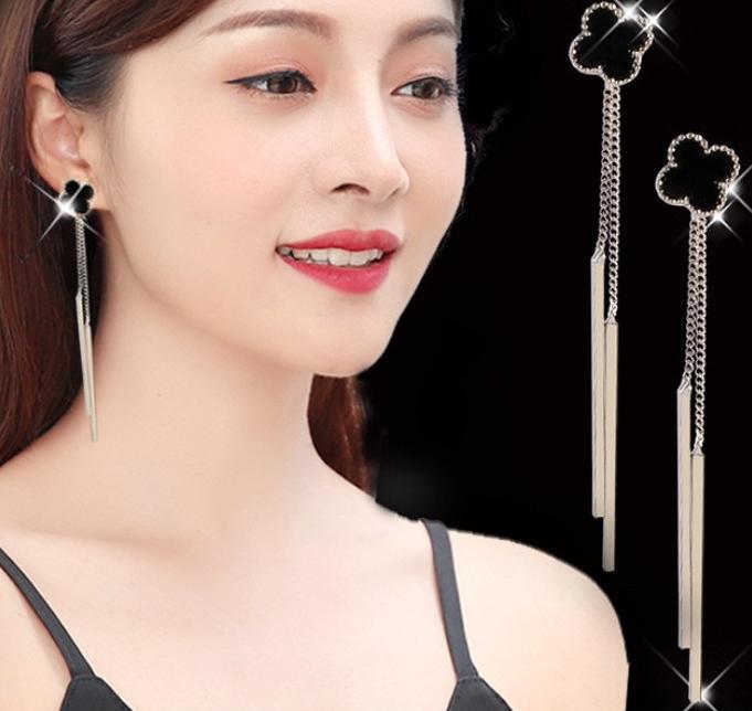 Bông tai nữ tua rua dài xinh xắn hot trend