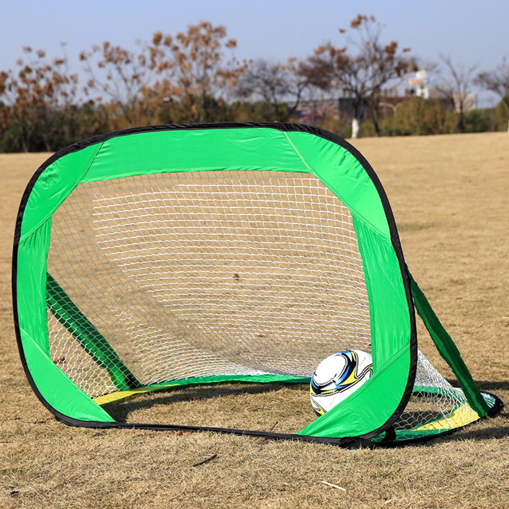 Green Color Folding Portable Football Gate Net Goal Soccer Practice Kit