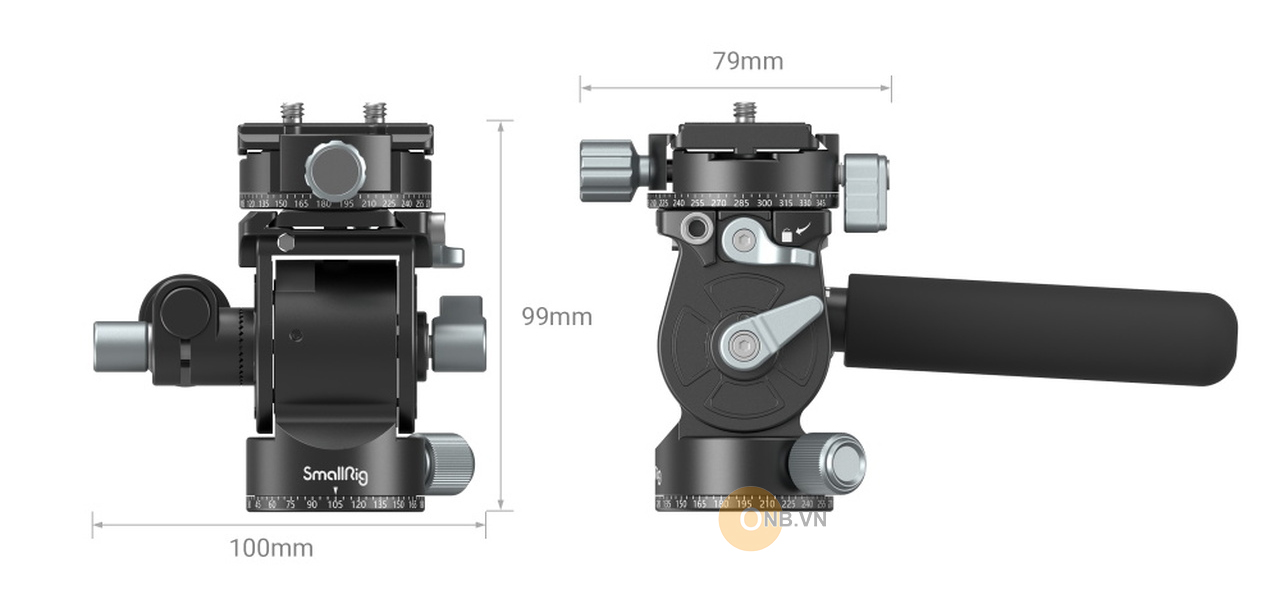 SmallRig Lightweight Fluid Video Head 3457