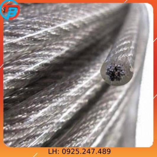 Dây cáp khóa xe bọc nhựa Phi 10mm - Dài 8 mét CÁP THÉP Thái Bình VinàN