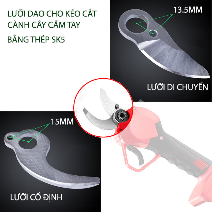Phụ kiện lưỡi cắt dùng cho máy cắt cành cây chạy pin sạc