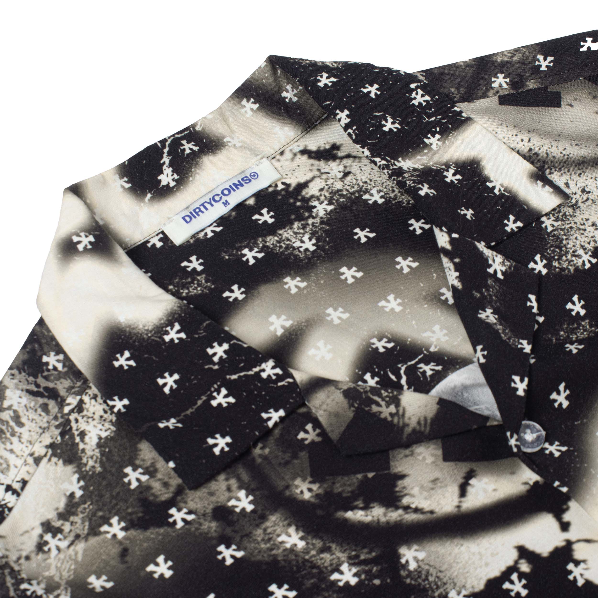 Áo Sơmi Watercolor All Print Shirt - Black