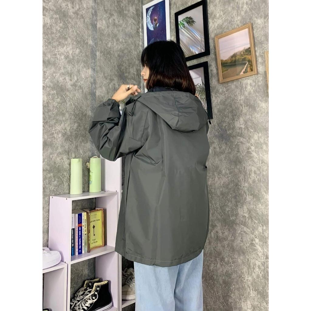 Áo khoác vải dù local brand MEANSTORE nam nữ gió mỏng nhẹ form rộng đẹp màu xám