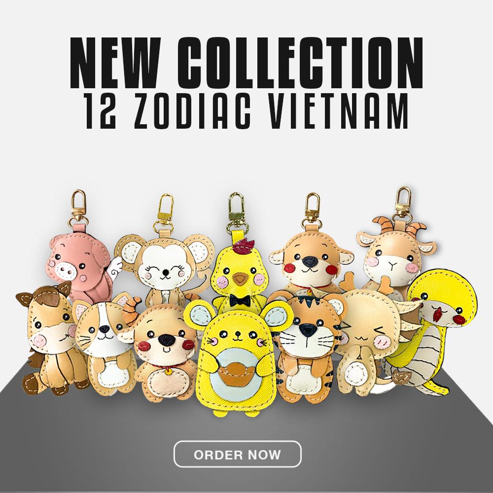 Móc khóa trang trí 12 con giáp - HÀNG ĐẶT NHẬN SAU 7 NGÀY