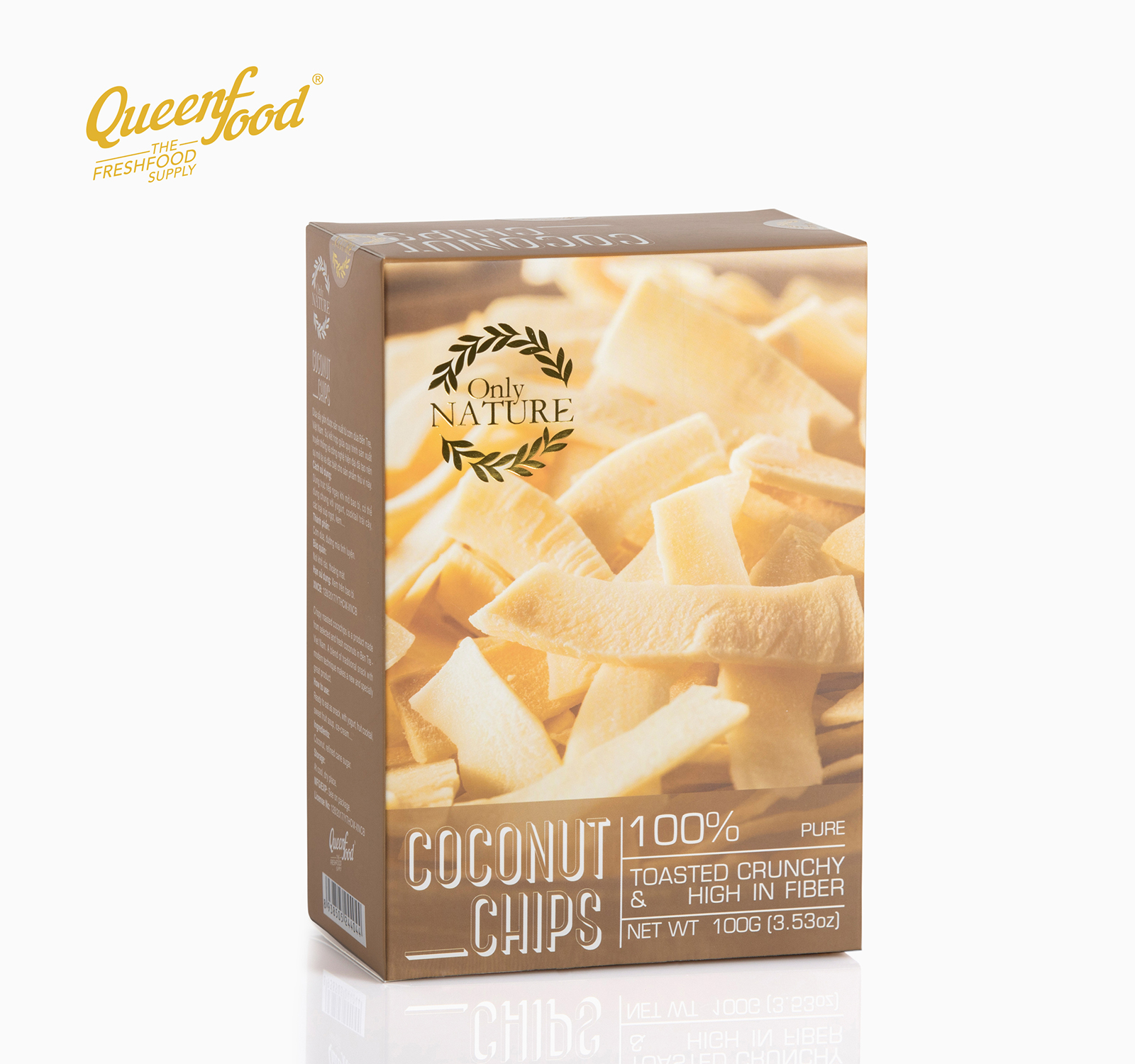 Hình ảnh Dừa Sấy Giòn - Coconut Chips Only Nature (100gr/ hộp)