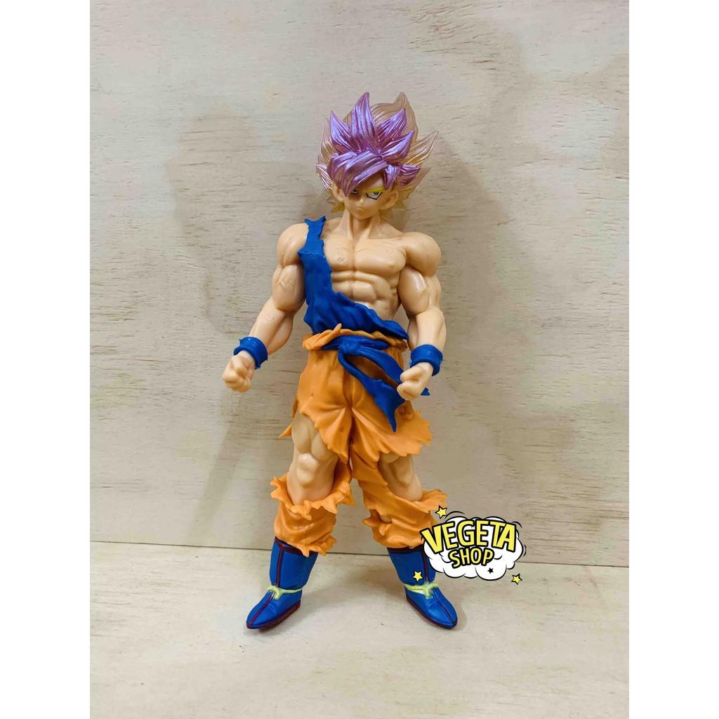 Mô hình Dragon Ball Z - Mô hình Songoku Son Goku Super Saiyan SSJ - Goku tóc vàng vận nội công 3 - Cao 18cm