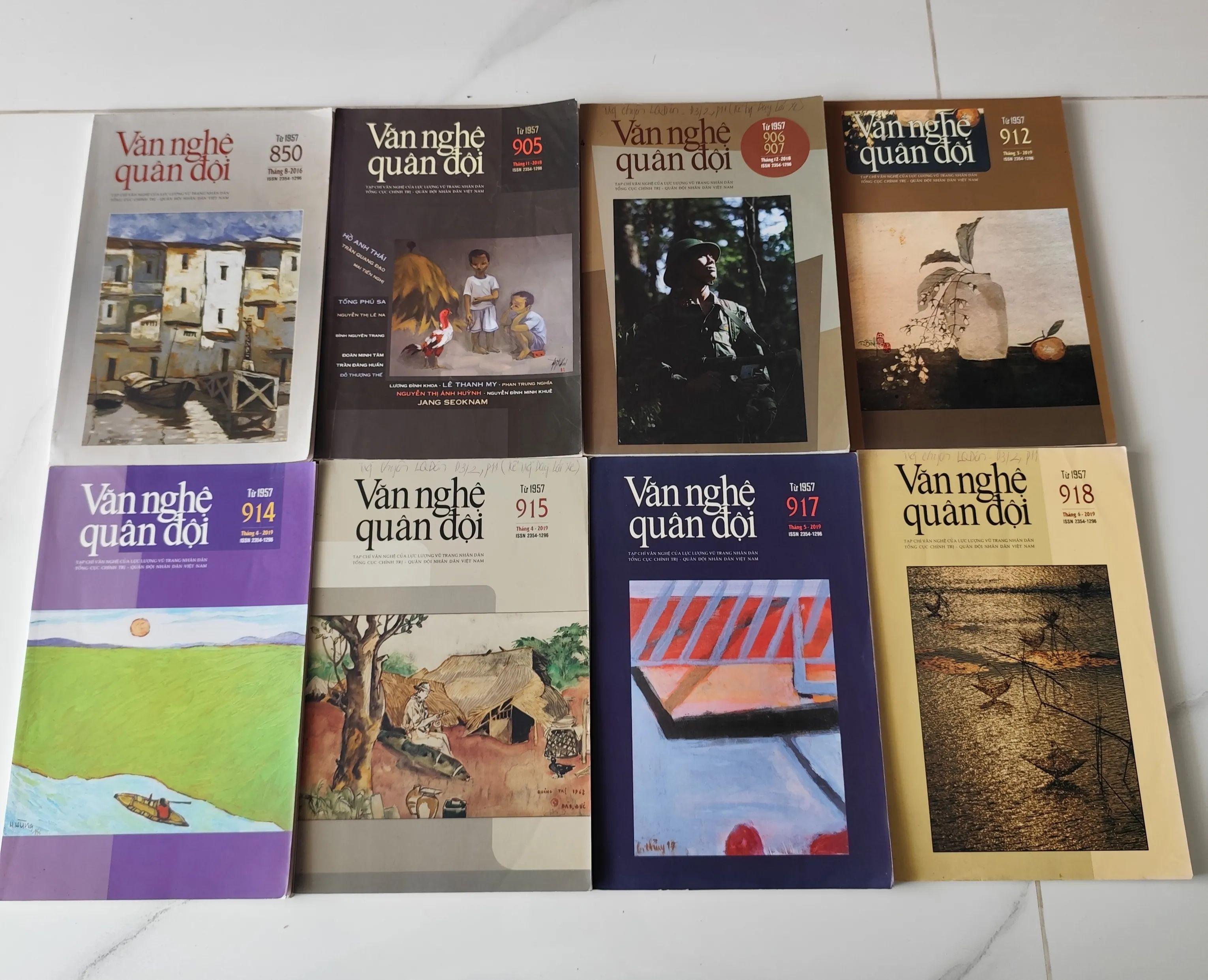 8 cuốn Văn nghệ quân đội