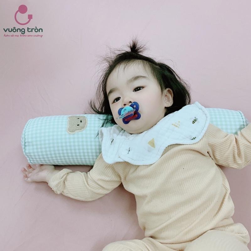 Gối Ôm ,Chặn Cotton Cho Bé Cao Cấp Vuông Tròn