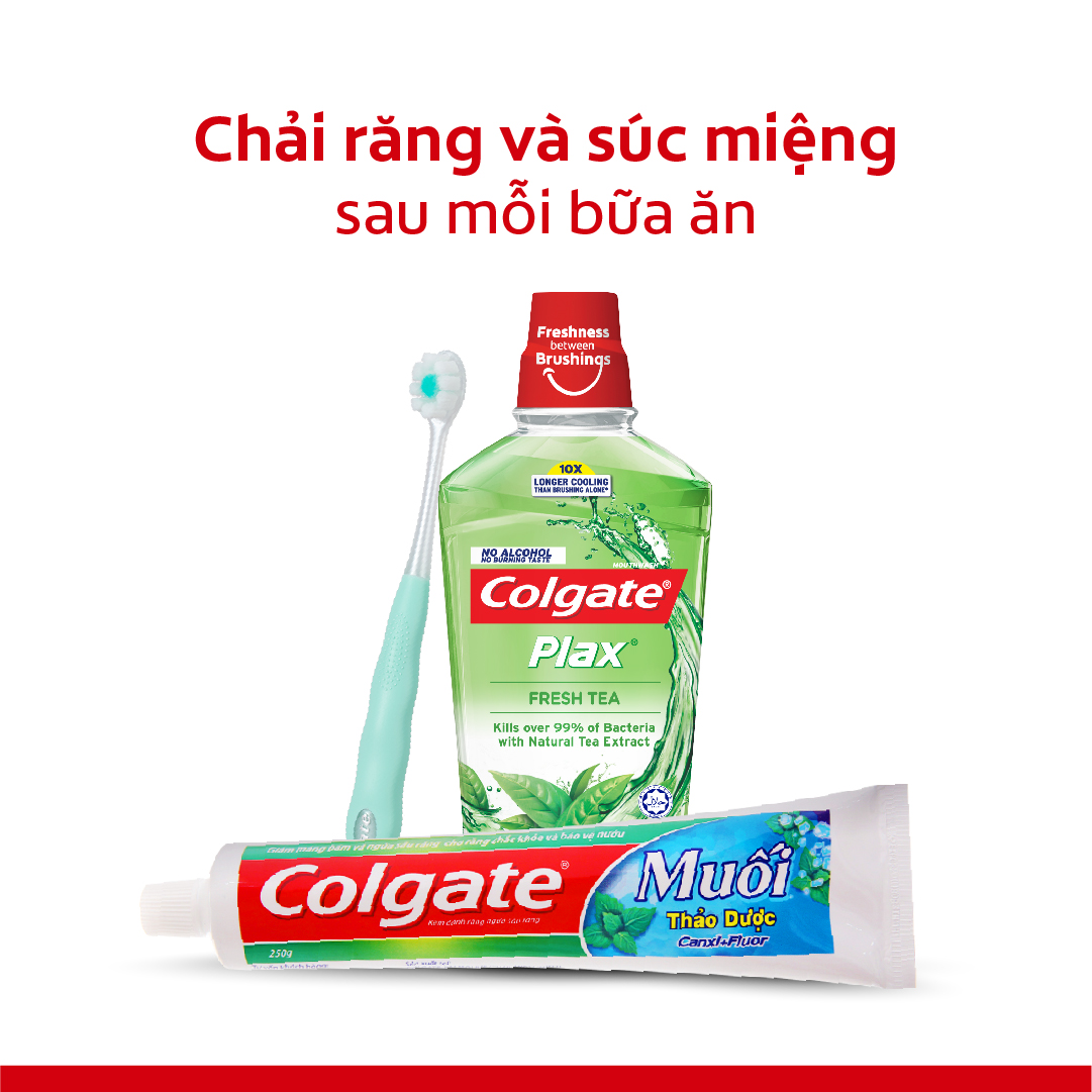 Bộ 3 Kem Đánh Răng Colgate Herbal Salt Muối Thảo Dược 225g/tuýp x 3