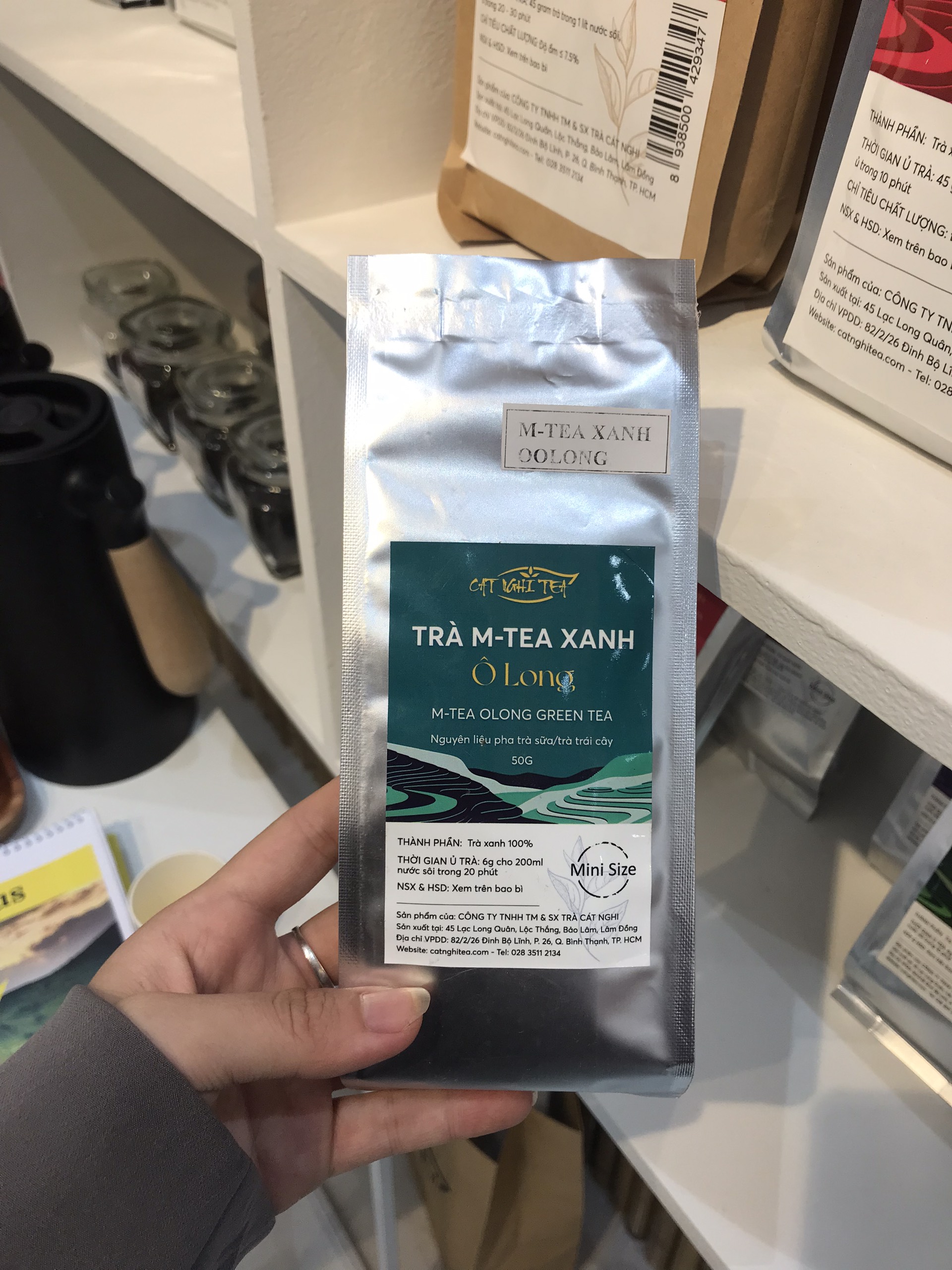 Hình ảnh Trà Olong [GÓI DÙNG THỬ 50G] Trà xanh CAT NGHI TEA, Nguyên liệu chuẩn pha trà sữa và trà trái cây thơm ngon
