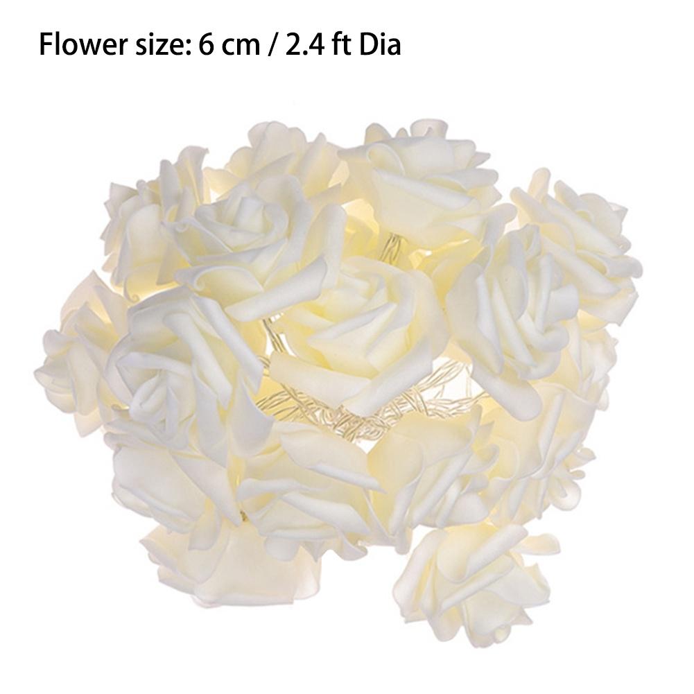 Dây Đèn Led 3m Hình Hoa Hồng Xốp Trang Trí Tiệc Cưới / Valentine